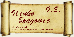 Ilinko Špagović vizit kartica
